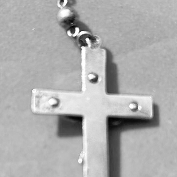 Creed Sterling Silver 27 Grams 19" Rosary - Picture 5 of 5
